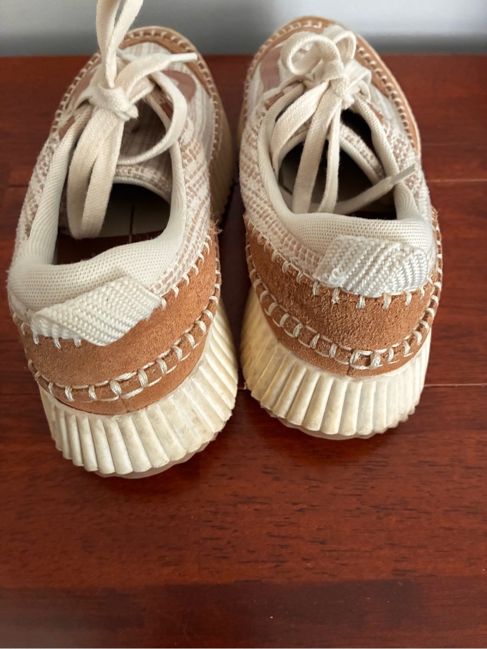 Dolce Vita size 8 Dolan platform sneaker in sandstone white - Picture 7 of 8